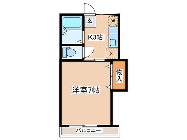 ベルハイム21の物件間取画像